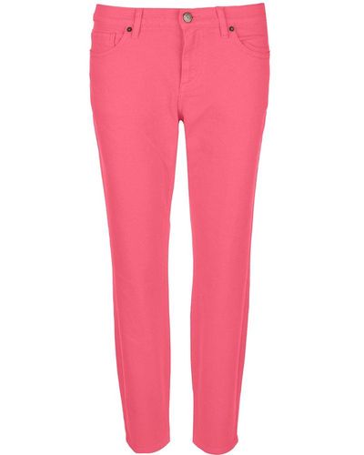 P.A.R.O.S.H. Cropped Skinny Jeans - Pink
