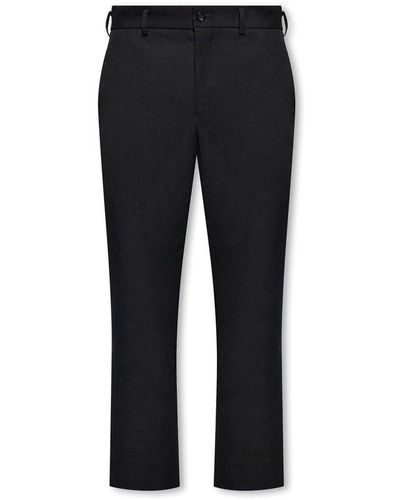 COMME DES GARÇON BLACK High-waist Straight-leg Trousers - Black