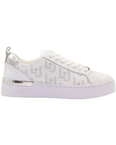 Liu Jo Round-toe Lace-up Sneakers - White
