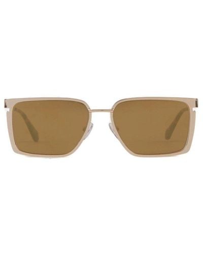 Off-White c/o Virgil Abloh Rectangular Frame Sunglasses - Natural