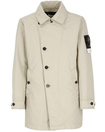 Natural Stone Island Coats for Men | Lyst