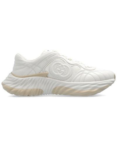 Gucci GG Ripple Lace-up Trainers - White