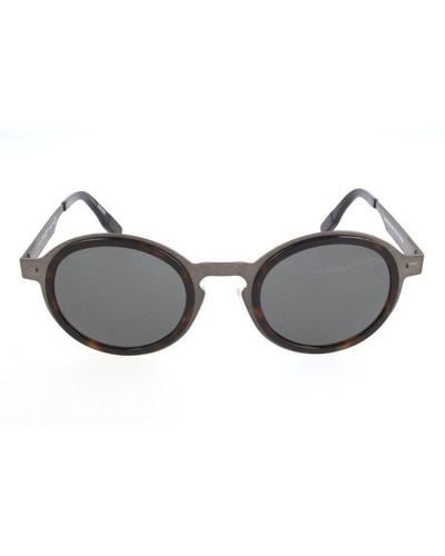 Zegna Round-frame Sunglasses - Grey