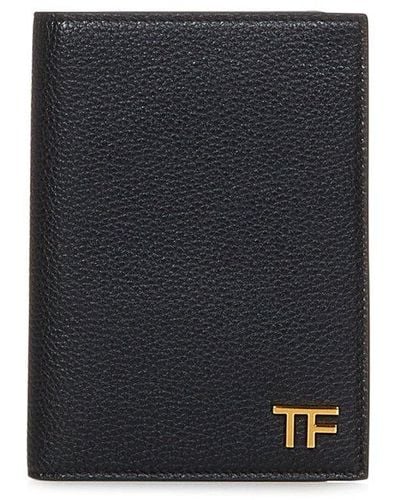 Tom Ford T Line Card Holder - Grey