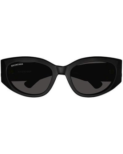 Balenciaga Round-frame Sunglasses - Black