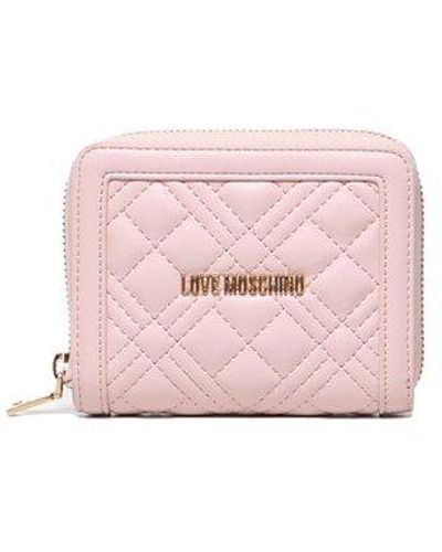 Love Moschino Wallet With Logo - Pink