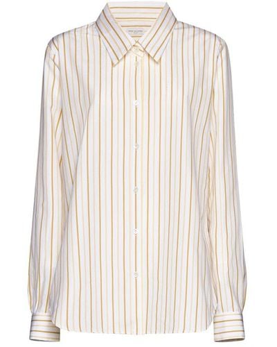 Dries Van Noten Striped Button-up Shirt - White