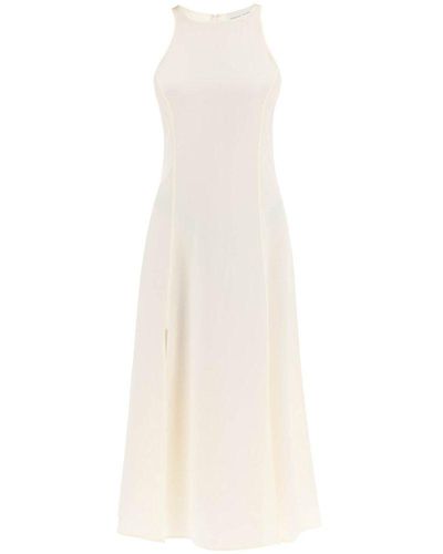 Loulou Studio Maxi Silk Slip Dress - White