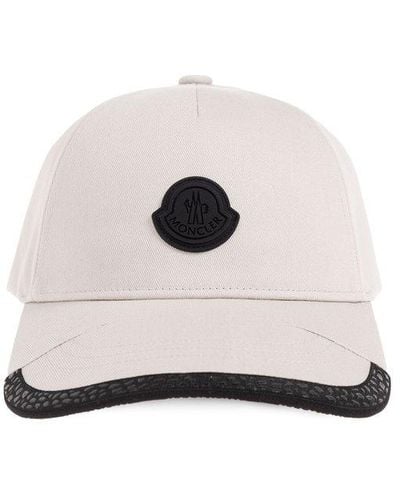 Moncler Baseball Cap With Logo, - White