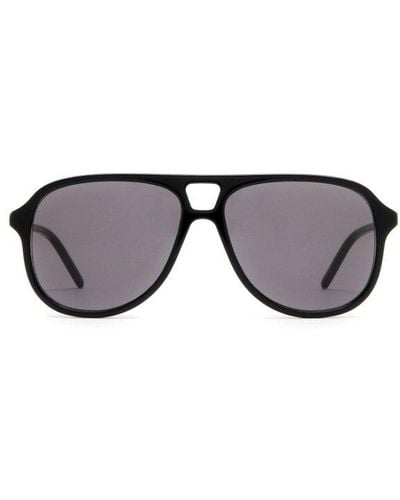 Gucci Pilot Frame Sunglasses - Black
