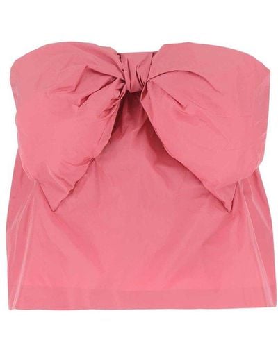 RED Valentino Red Bow Zipped Skirt - Pink