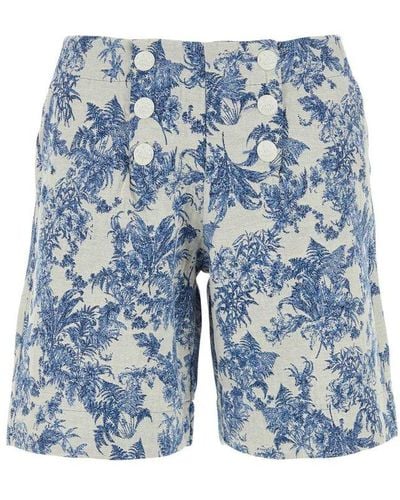Saint James Printed Bermuda Shorts - Blue