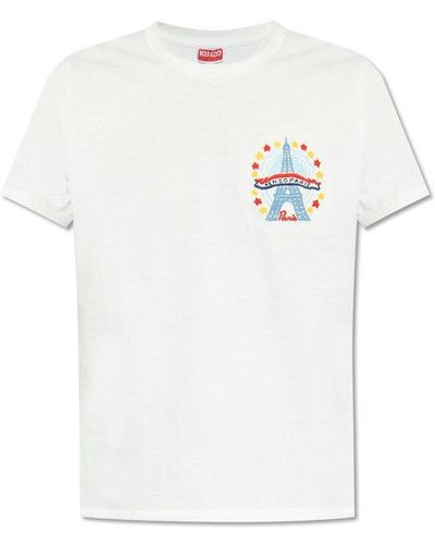 KENZO T-shirt With Logo, - White