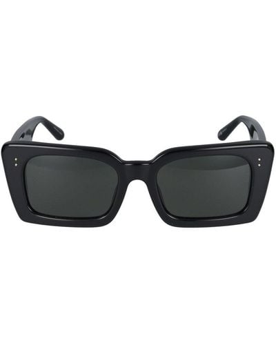 Linda Farrow Square Frame Sunglasses - Black