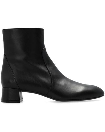 Stuart Weitzman Vivienne Heeled Ankle Boots - Black