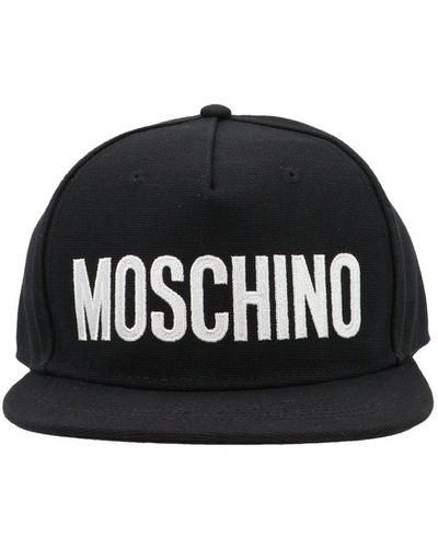 Moschino Logo Embroidered Baseball Cap - Black
