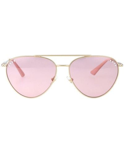 Jimmy Choo Aviator Sunglasses - Pink
