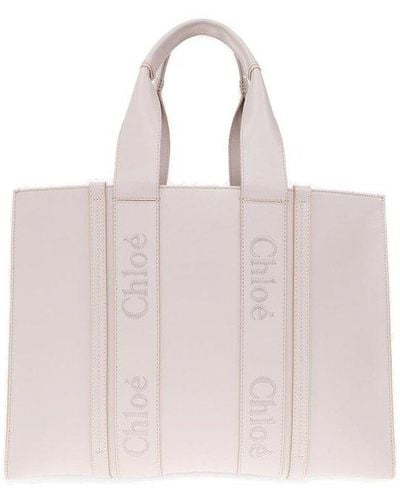 Chloé Woody Large Shopper Bag - Pink