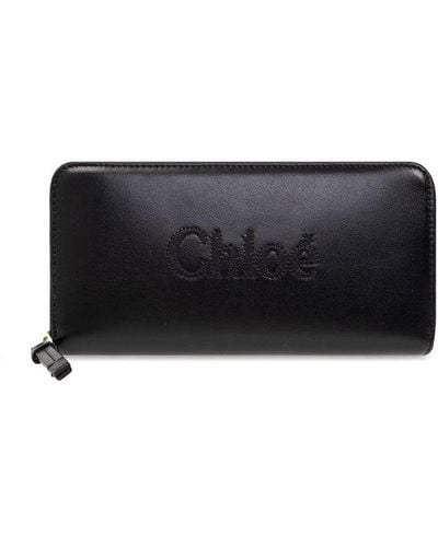 Chloé Chloé Sense Zippered Long Wallet - Black