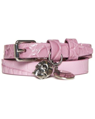 Alexander McQueen Double Wrap Bracelet - Pink