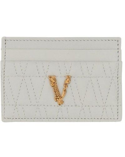 Versace Card Holder "virtus" - White