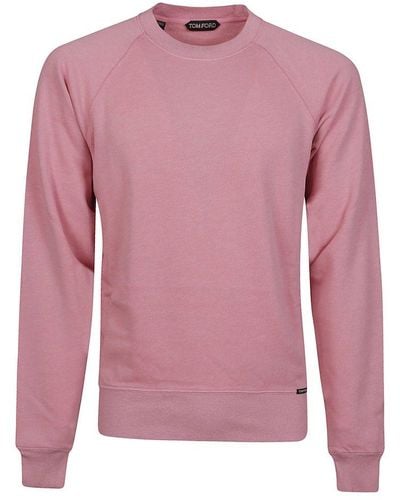 Tom Ford Crewneck Knitted Sweater - Pink