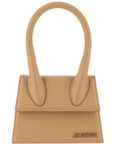 Jacquemus Le Chiquito Mini Textured-leather Tote - Brown