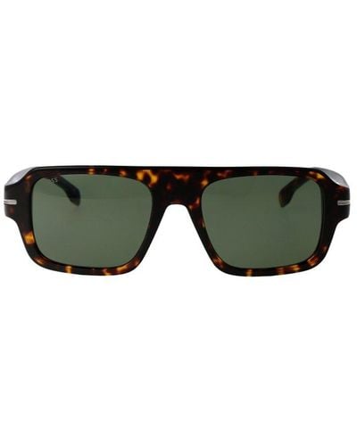 BOSS 1595/s Square Frame Sunglasses - Green