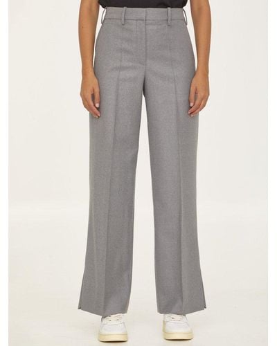 Loewe High-waist Tailored Trousers - Grey
