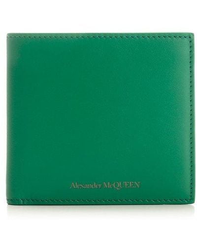 Alexander McQueen Bi-fold Wallet - Green