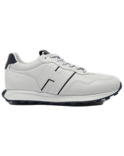 Hogan H601 Lace-up Trainers - White
