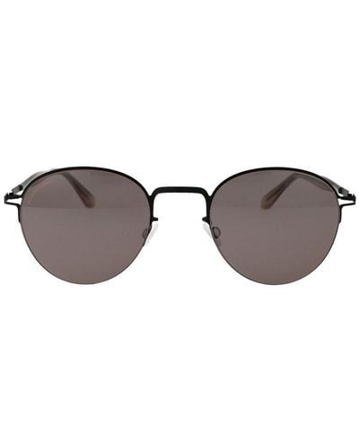 Mykita Tate Oval Frame Sunglasses - Brown