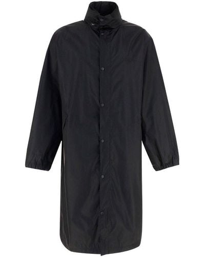 Balenciaga Free Printed Raincoat - Black