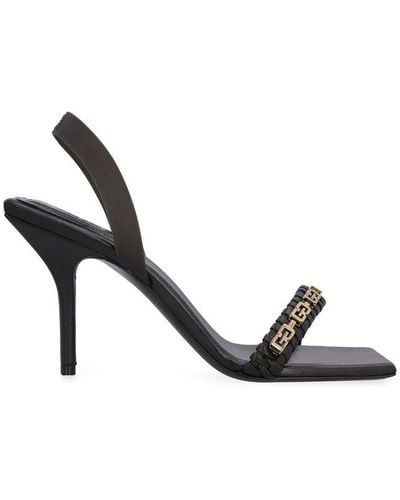 Givenchy G Woven Leather Sandals - Black