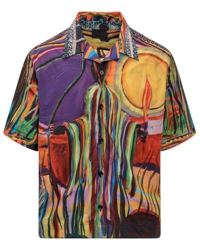 Givenchy X Josh Smith Allover Reaper Print Shirt - Multicolour