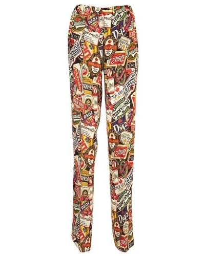 DSquared² Printed Pants - Multicolor