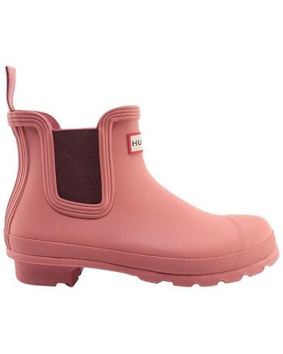 HUNTER Ankle Boots - Pink