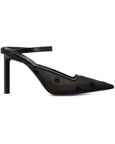 Givenchy 4g Motif Mesh Slingback Court Shoes - Black