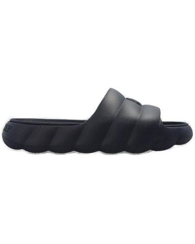 Moncler Lilo Slip-on Slides - Black