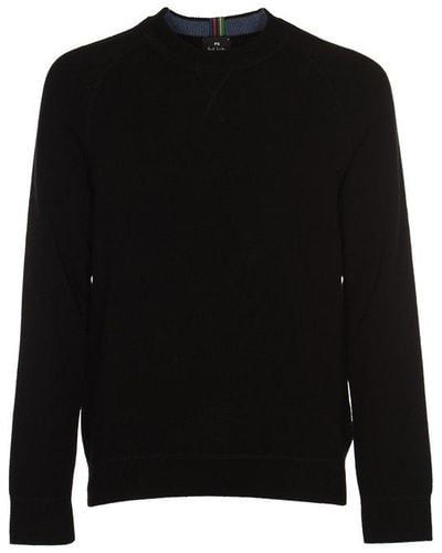 PS by Paul Smith Crewneck Knitted Jumper - Black