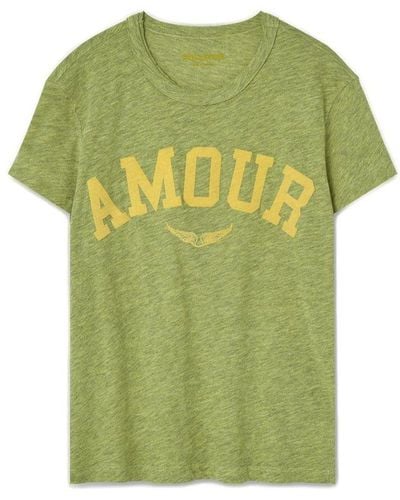 Zadig & Voltaire Logo Printed Crewneck T-shirt - Green