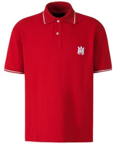 Amiri Cotton Polo Shirt - Red