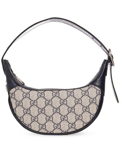 Gucci Ophidia GG Zip-up Tote Bag - Grey