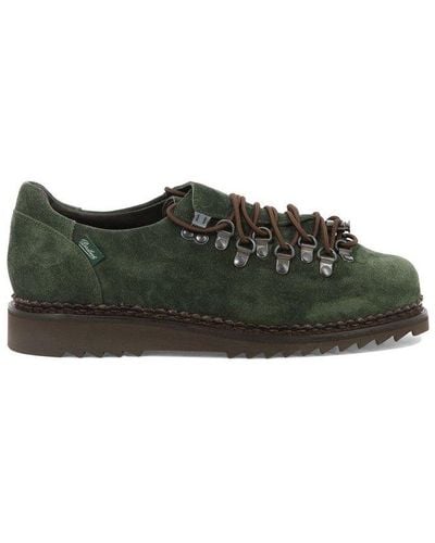 Paraboot X Engineered Garments Round Toe Hiking Shoes - Green