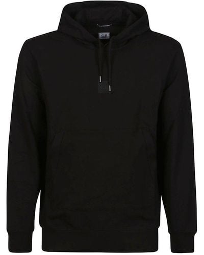 C.P. Company Metropolis Stretc Fleece Logo Sweatshirt - Black