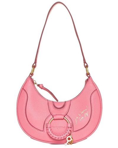 See By Chloé Hana Half Moon Shoulder Bag - Pink