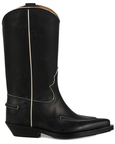 Chloé Nelie Cowboy Boots - Black