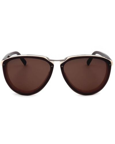 Marni Round-frame Sunglasses - Brown