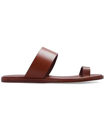 Common Projects Minimalist Slip-on Sandals - Brown
