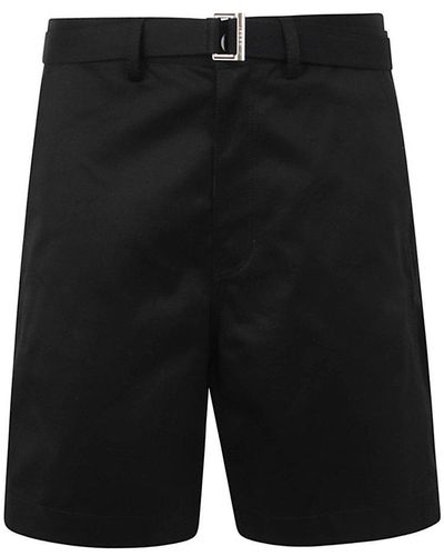 Sacai Cotton Chino Shorts - Black
